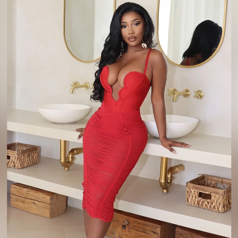 ANALISE BANDAGE MIDI DRESS